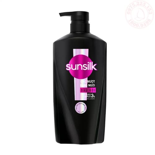 Dầu gội Sunsilk Glossy Black óng mượt rạng ngời 600g
