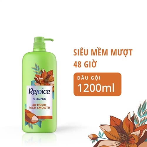 Dầu gội siêu mềm mượt Rejoice 48 Hour Rich Smooth 1.2lit hover